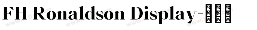 FH Ronaldson Display字体转换